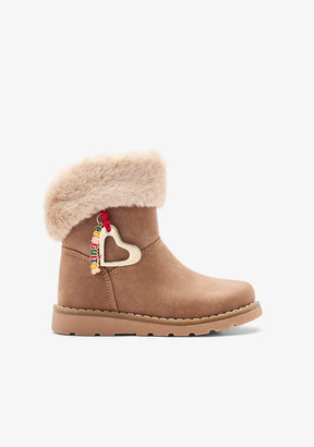 CONGUITOS ZAPATOS / BOTAS Y BOTINES Tan Fur Charm Boots
