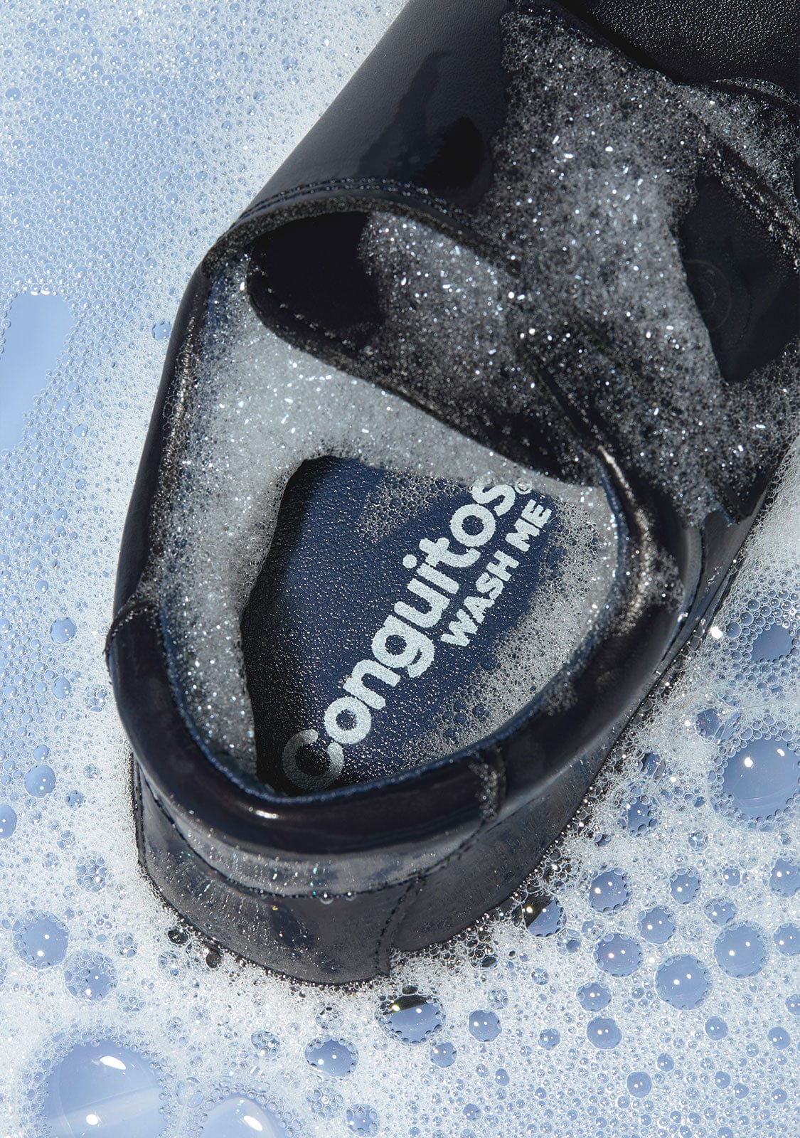 CONGUITOS ZAPATOS / COLEGIALES / BLUCHER Boy's Navy Washable Leather School Shoes
