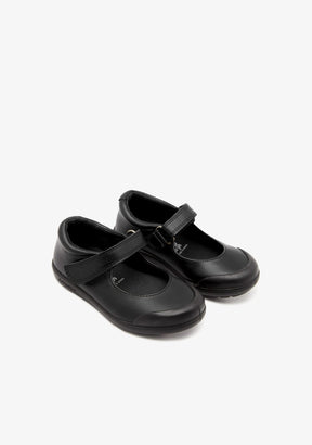 CONGUITOS ZAPATOS / COLEGIALES / MARY JANE Girl's Black Washable Leather School Shoes