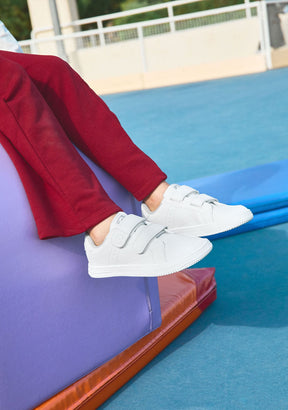 CONGUITOS ZAPATOS / COLEGIALES / TENNIS White Goflex Respectful Sport School Shoes