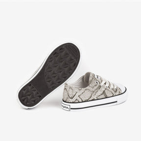 CONGUITOS ZAPATOS Girl's Snake Silver Sneakers