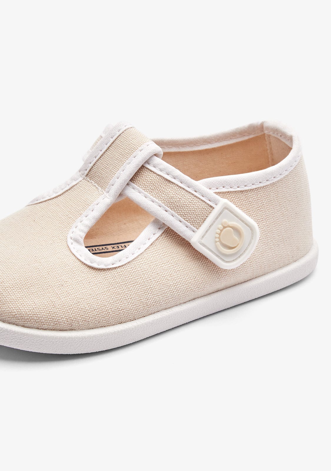 Conguitos ZAPATOS / SANDALIAS Baby´s Beige Canvas Mary Janes