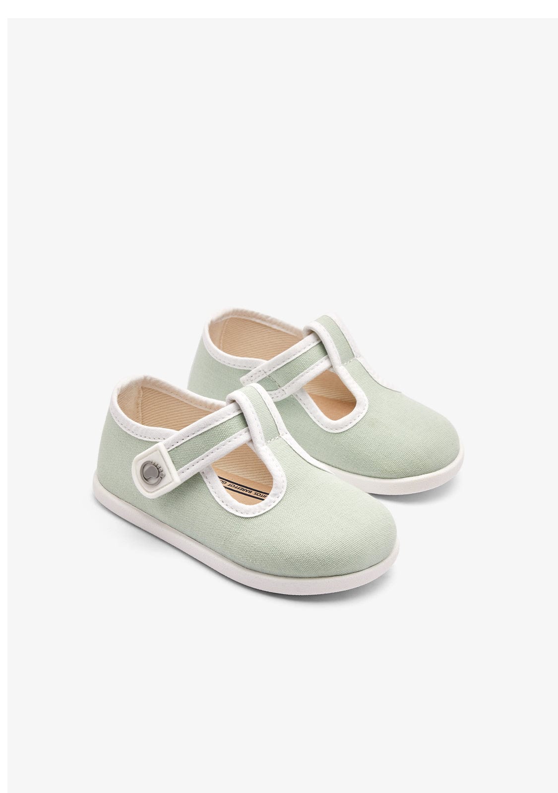 Conguitos ZAPATOS / SANDALIAS Baby´s Green Canvas Mary Janes