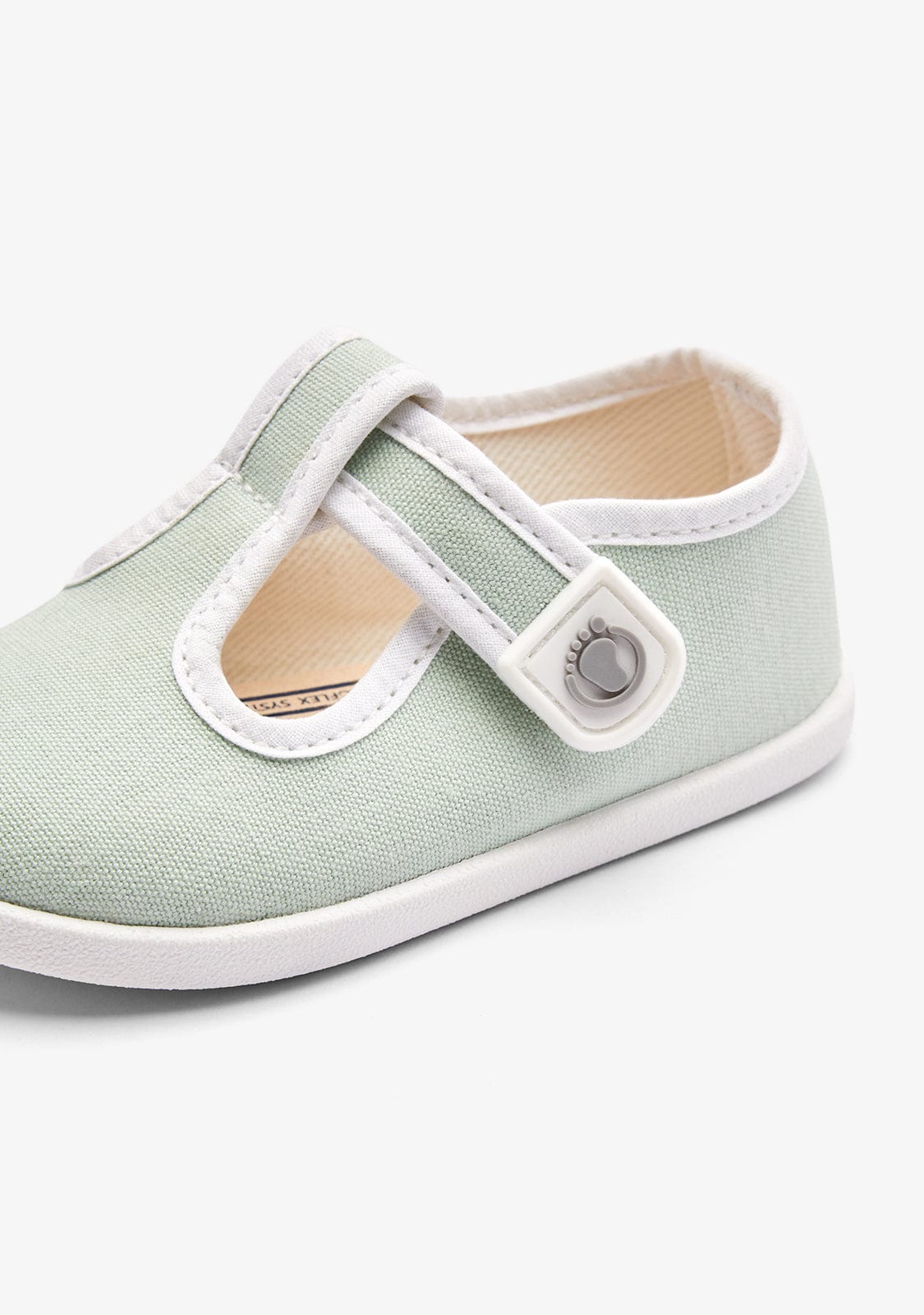 Conguitos ZAPATOS / SANDALIAS Baby´s Green Canvas Mary Janes