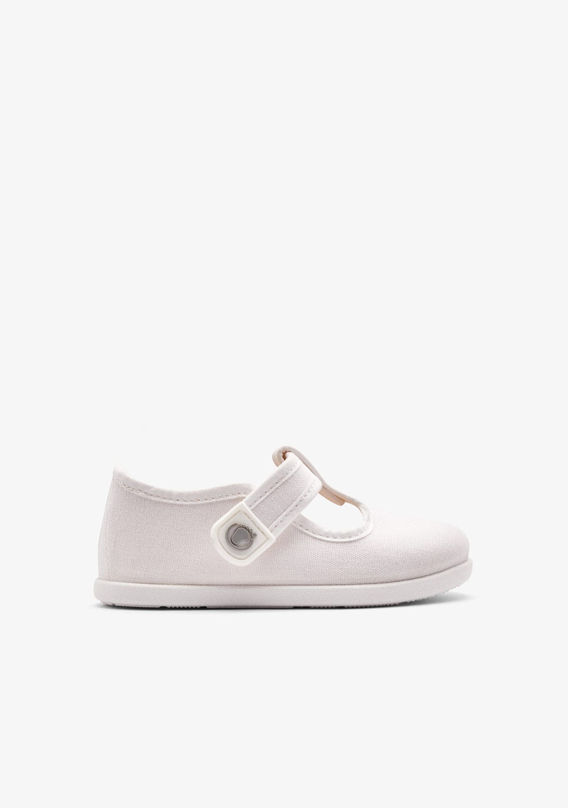 Conguitos ZAPATOS / SANDALIAS Baby´s White Canvas Mary Janes