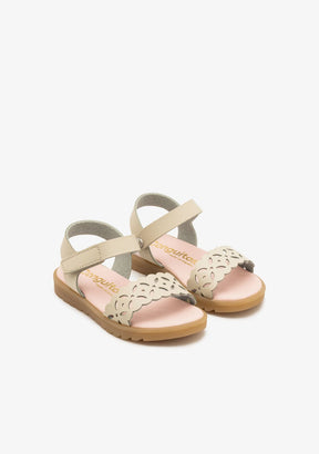 CONGUITOS ZAPATOS / SANDALIAS / HEBILLAS Beige Die-Cut Malinche Sandals