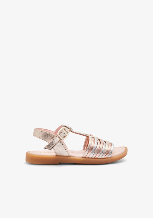 CONGUITOS ZAPATOS / SANDALIAS / HEBILLAS Gold / Multi Strips Sandals