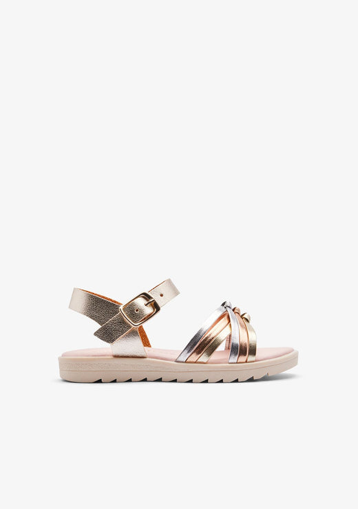 CONGUITOS ZAPATOS / SANDALIAS / HEBILLAS Multi Strips Knot Sandals
