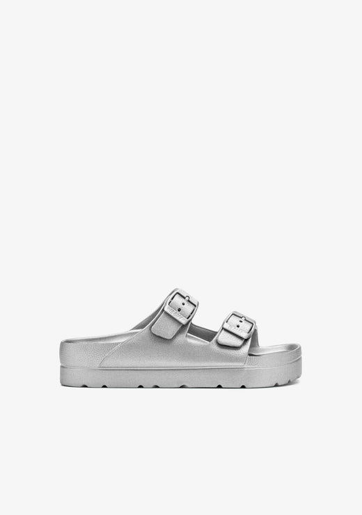 CONGUITOS ZAPATOS / SANDALIAS / HEBILLAS Silver Soft Bio Sandals