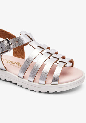CONGUITOS ZAPATOS / SANDALIAS / HEBILLAS Silver Strips Malinche Sandals