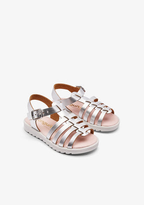 CONGUITOS ZAPATOS / SANDALIAS / HEBILLAS Silver Strips Malinche Sandals