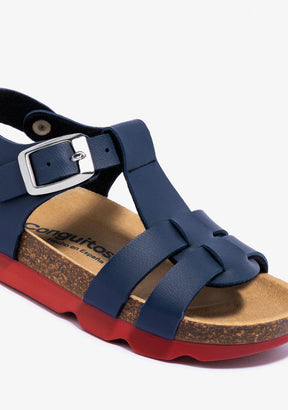 CONGUITOS ZAPATOS / SANDALIAS / HEBILLAS Unisex Navy Bio Buckle Sandals