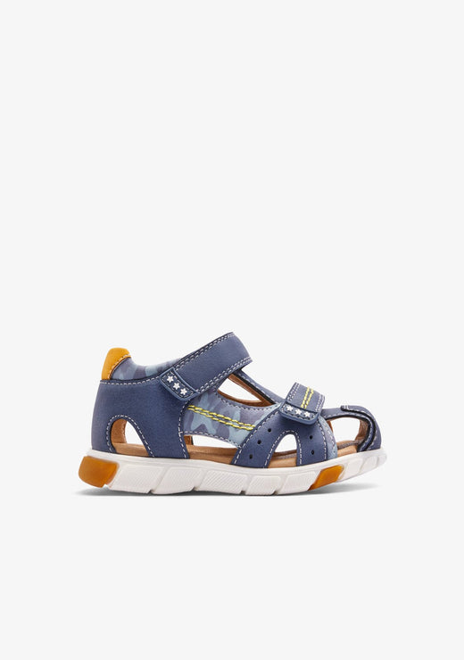 CONGUITOS ZAPATOS / SANDALIAS / TIRAS Blue Strips Closed Sandals