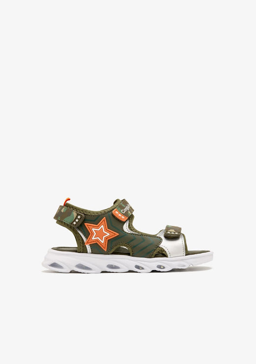 CONGUITOS ZAPATOS / SANDALIAS / TIRAS Green With Lights Sport Sandals