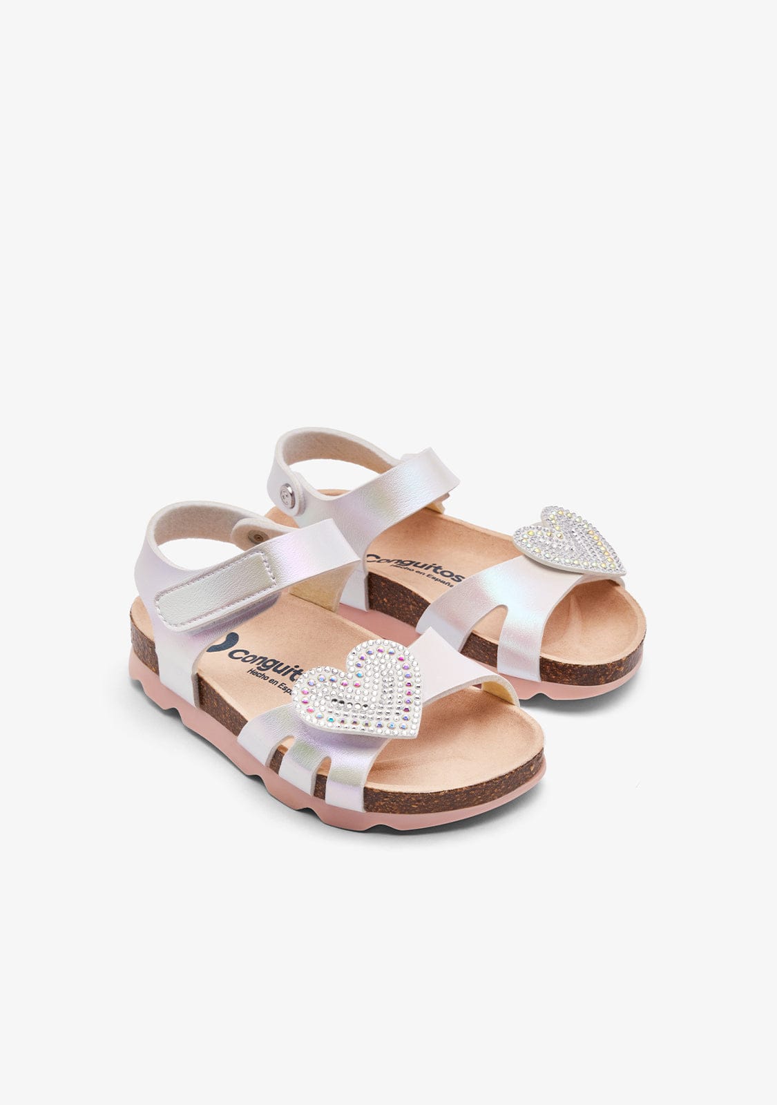 CONGUITOS ZAPATOS / SANDALIAS / TIRAS Iridiscent Adhesive Heart Bio Sandals