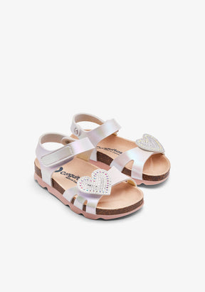 CONGUITOS ZAPATOS / SANDALIAS / TIRAS Iridiscent Adhesive Heart Bio Sandals