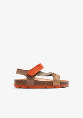 CONGUITOS ZAPATOS / SANDALIAS / TIRAS Multi Beige Strips Bio Sandals