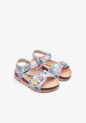 CONGUITOS ZAPATOS / SANDALIAS / TIRAS Multi Heart Buckle Bio Sandals