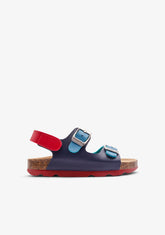 CONGUITOS ZAPATOS / SANDALIAS / TIRAS Multi Navy Buckle Bio Sandals