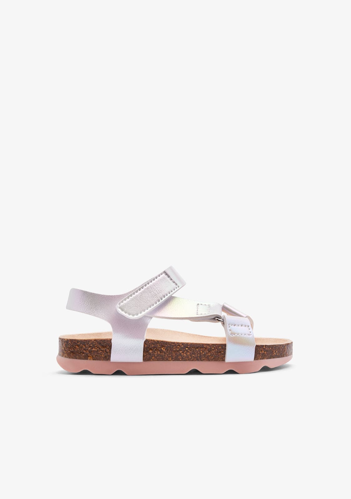 CONGUITOS ZAPATOS / SANDALIAS / TIRAS White Iridiscent Strips Bio Sandals