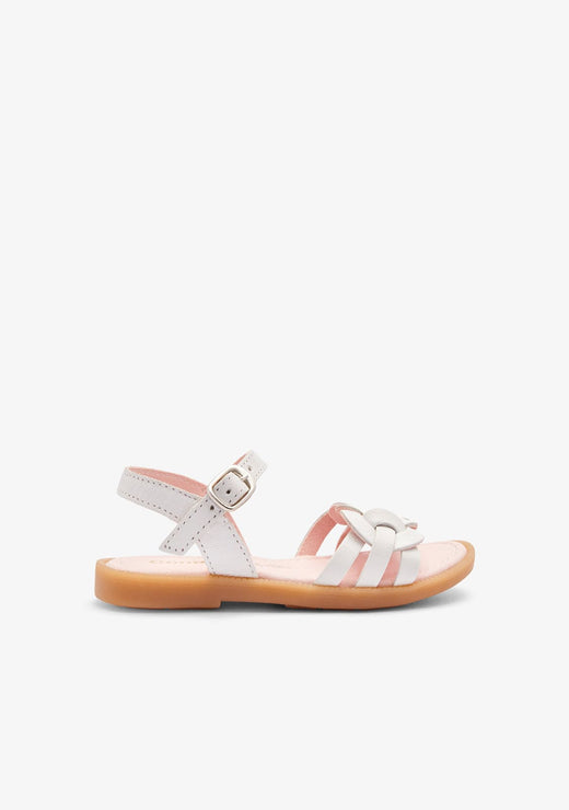 CONGUITOS ZAPATOS / SANDALIAS / TIRAS White Knot Buckle Sandals