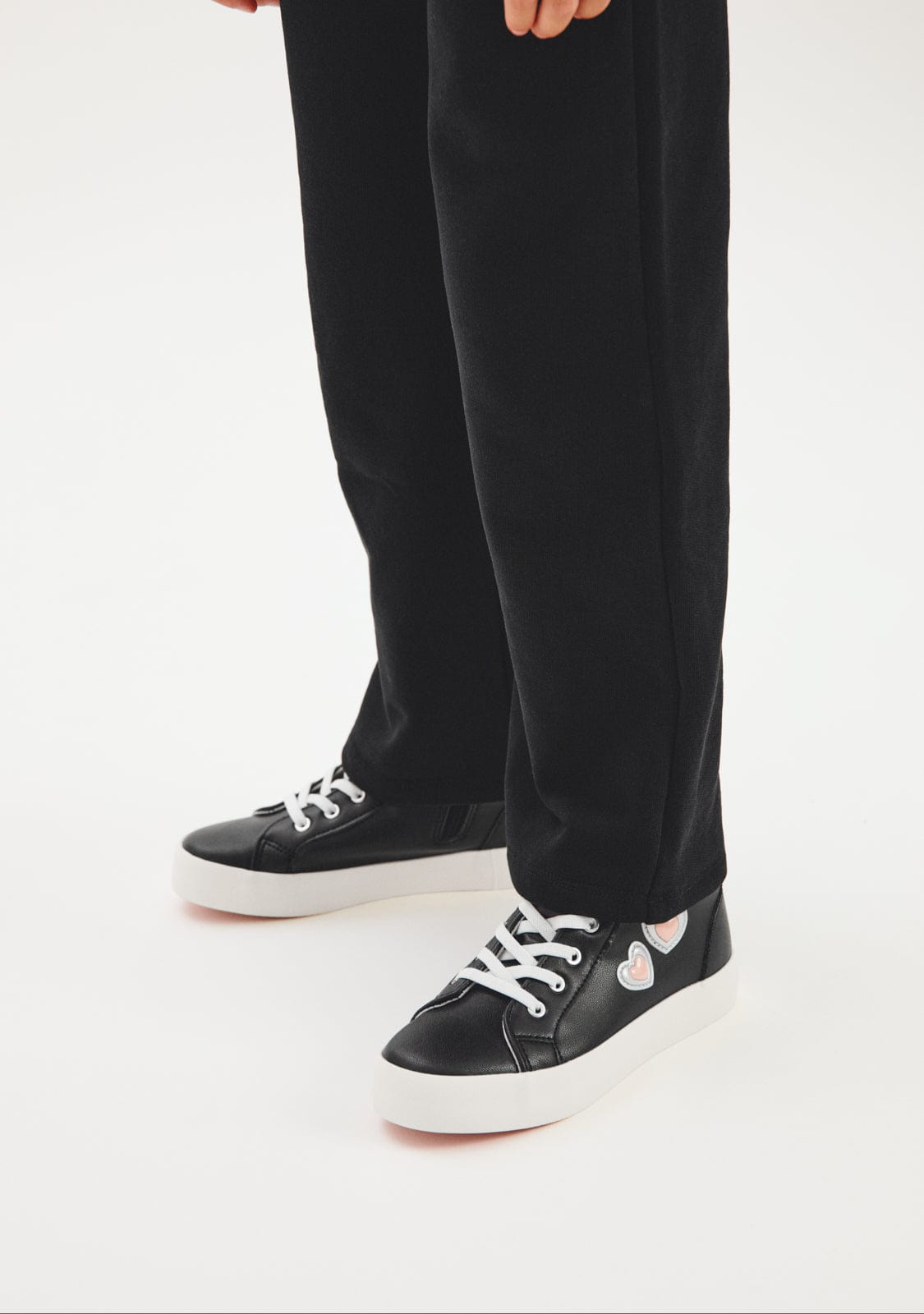 CONGUITOS ZAPATOS / SNEAKERS / BASKET Black Hearts High Strap Sneakers