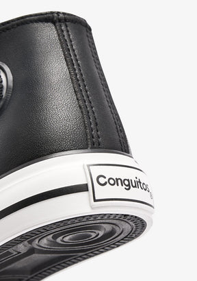 CONGUITOS ZAPATOS / SNEAKERS / BASKET Black High Strap Sneakers