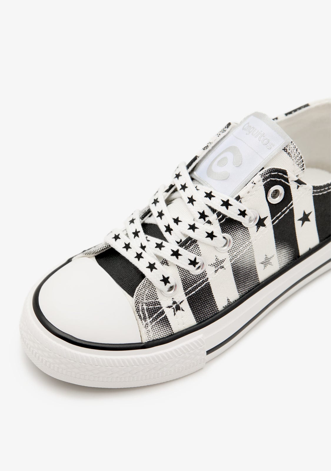 CONGUITOS ZAPATOS / SNEAKERS / BASKET Black Stripes Stars Sneakers