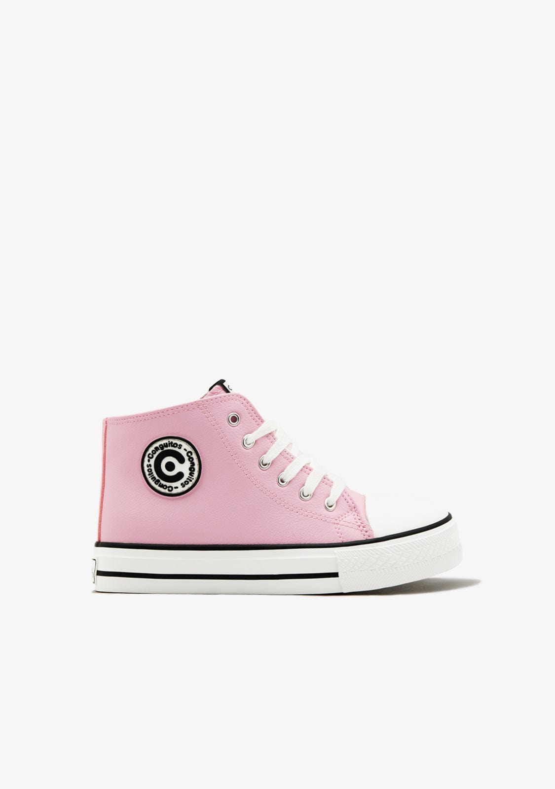 CONGUITOS ZAPATOS / SNEAKERS / BASKET Girl's Pink Logo Hi-Top Sneakers Napa