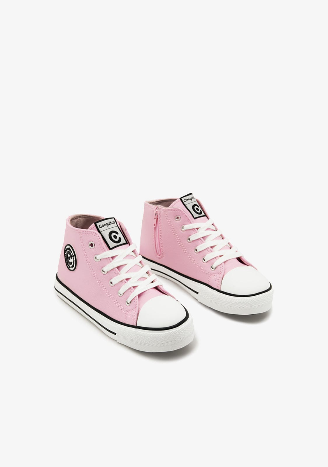 CONGUITOS ZAPATOS / SNEAKERS / BASKET Girl's Pink Logo Hi-Top Sneakers Napa