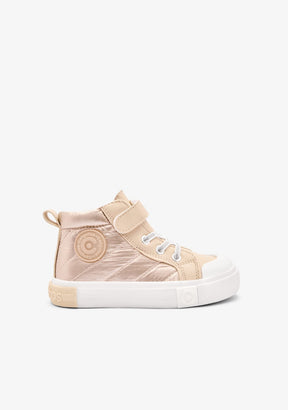CONGUITOS ZAPATOS / SNEAKERS / BASKET Gold High Strap Sneakers