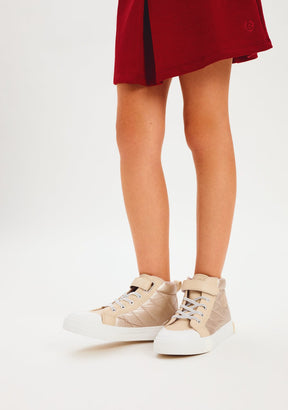 CONGUITOS ZAPATOS / SNEAKERS / BASKET Gold High Strap Sneakers