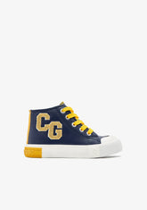 CONGUITOS ZAPATOS / SNEAKERS / BASKET Navy Letters High Top Sneakers