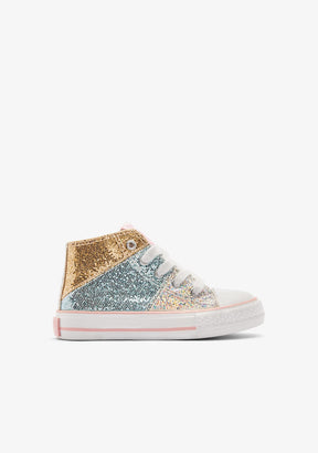 CONGUITOS ZAPATOS / SNEAKERS / BASKET Patchwork Glitter High Sneakers