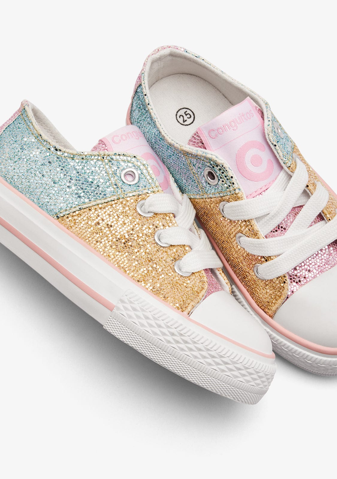 CONGUITOS ZAPATOS / SNEAKERS / BASKET Patchwork Glitter Low Sneakers