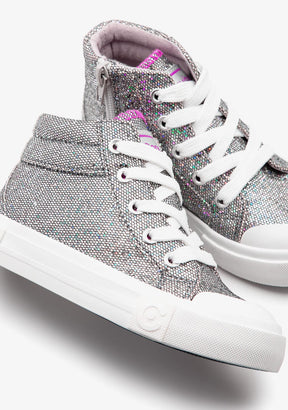 CONGUITOS ZAPATOS / SNEAKERS / BASKET Pewter Glitter High Top Sneakers