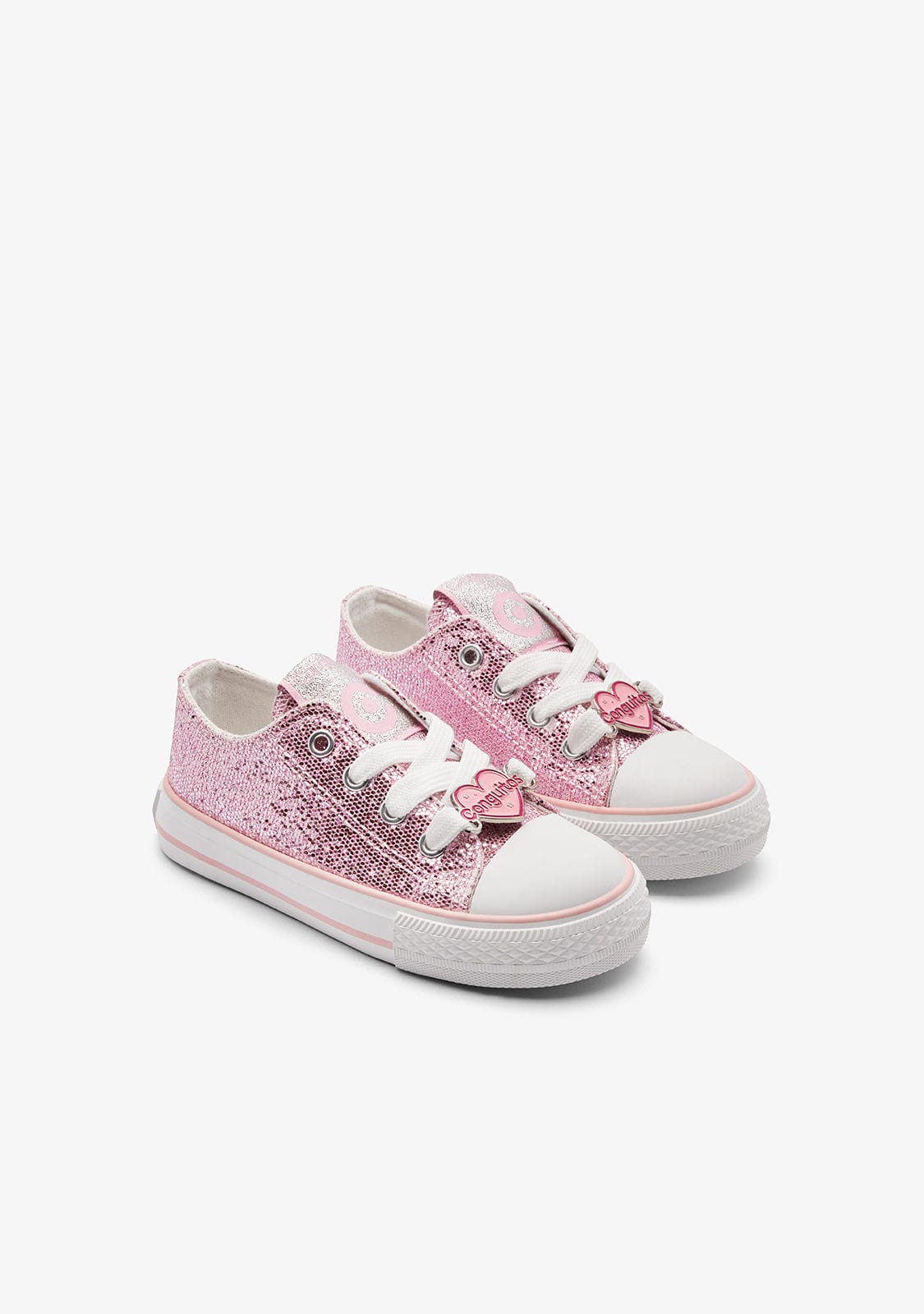 CONGUITOS ZAPATOS / SNEAKERS / BASKET Pink Glitter Low Sneakers