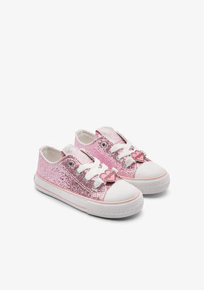 CONGUITOS ZAPATOS / SNEAKERS / BASKET Pink Glitter Low Sneakers