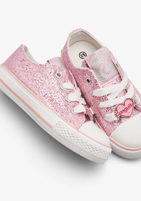 CONGUITOS ZAPATOS / SNEAKERS / BASKET Pink Glitter Low Sneakers