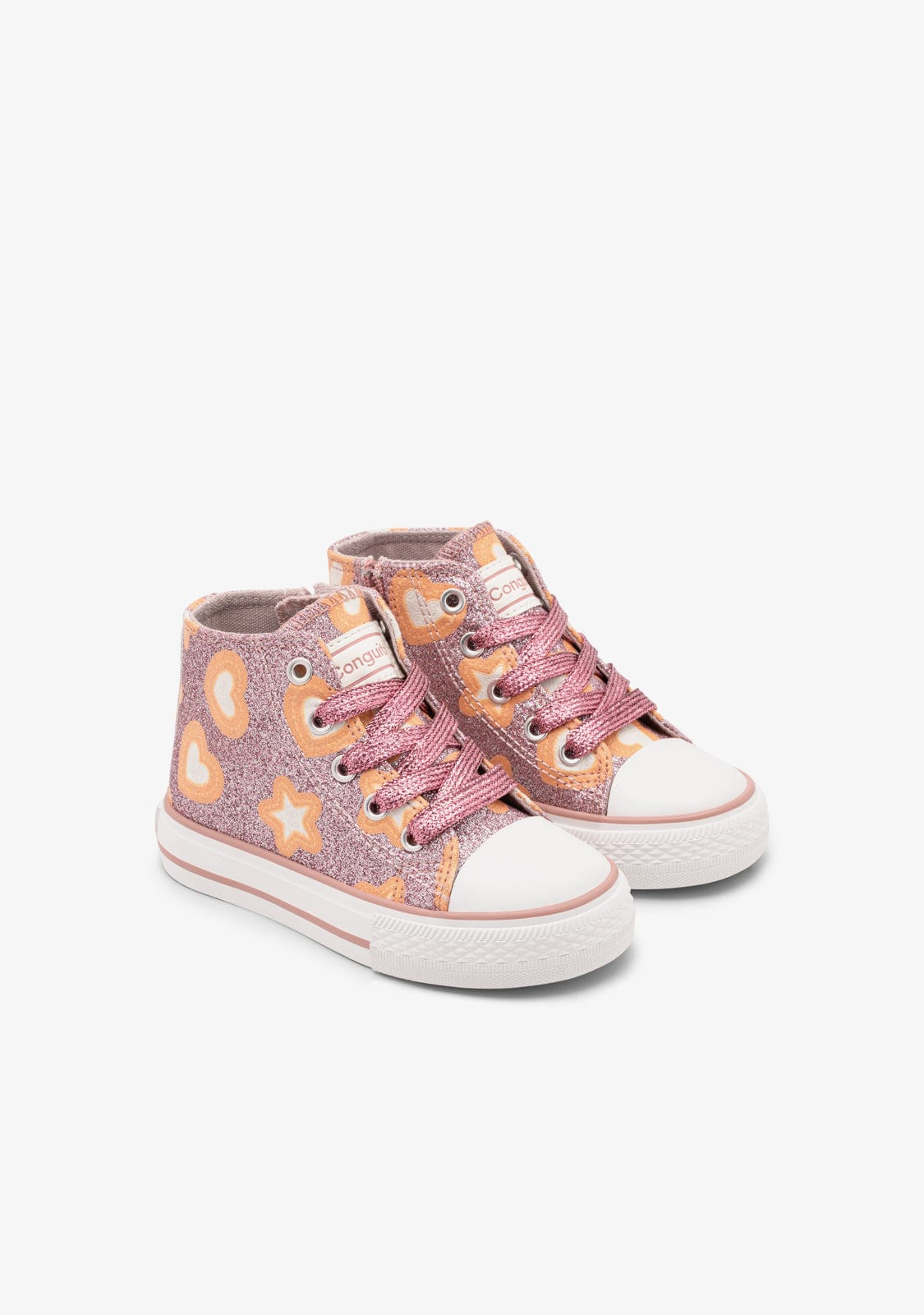 CONGUITOS ZAPATOS / SNEAKERS / BASKET Pink Glows in the Dark High Sneakers