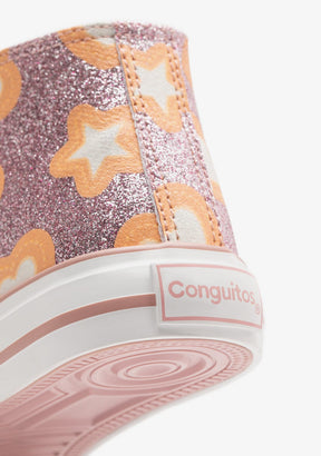 CONGUITOS ZAPATOS / SNEAKERS / BASKET Pink Glows in the Dark High Sneakers