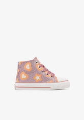 CONGUITOS ZAPATOS / SNEAKERS / BASKET Pink Glows in the Dark High Sneakers