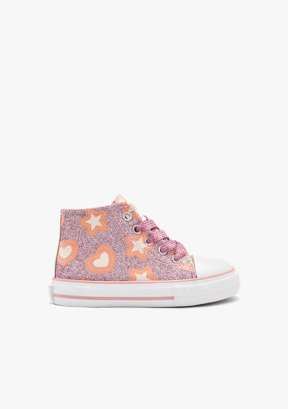 CONGUITOS ZAPATOS / SNEAKERS / BASKET Pink Glows in the Dark High Sneakers