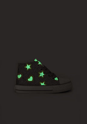 CONGUITOS ZAPATOS / SNEAKERS / BASKET Pink Glows in the Dark High Sneakers