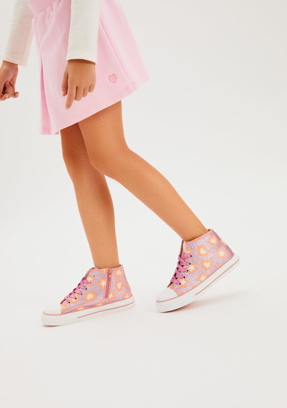 CONGUITOS ZAPATOS / SNEAKERS / BASKET Pink Glows in the Dark High Sneakers