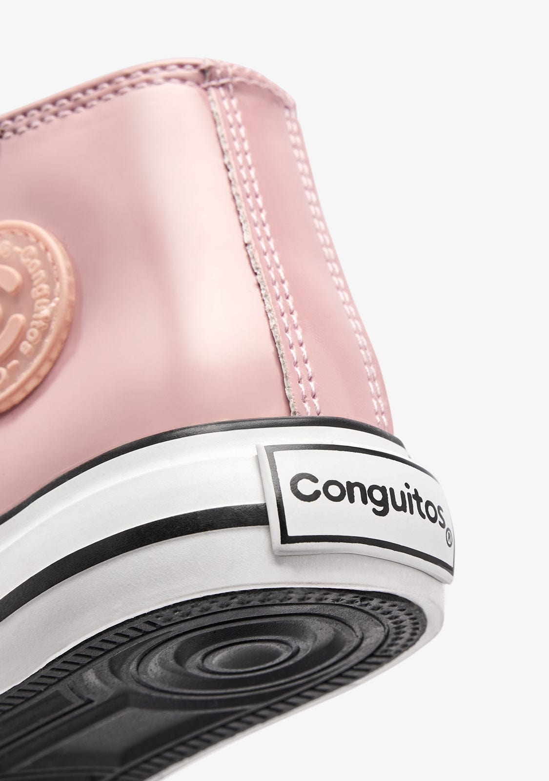 CONGUITOS ZAPATOS / SNEAKERS / BASKET Pink Patent High Strap Sneakers