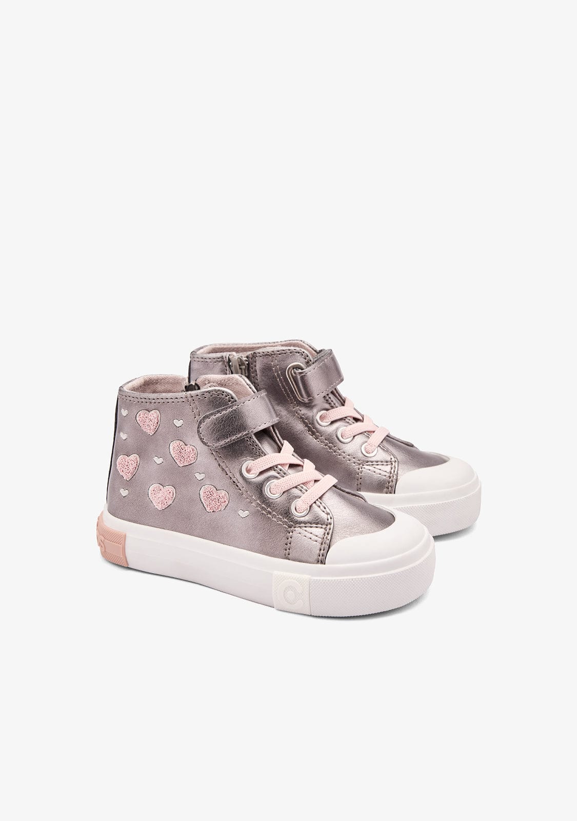 CONGUITOS ZAPATOS / SNEAKERS / BASKET Pink / White Stars High Sneakers