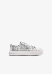 CONGUITOS ZAPATOS / SNEAKERS / BASKET Silver Glitter Low Sneakers
