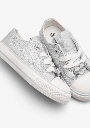 CONGUITOS ZAPATOS / SNEAKERS / BASKET Silver Glitter Low Sneakers