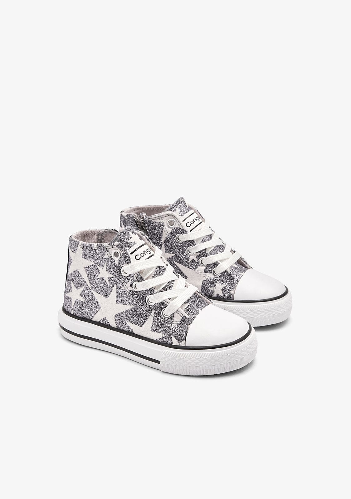CONGUITOS ZAPATOS / SNEAKERS / BASKET Silver Glows in the Dark High Sneakers